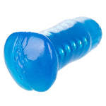 Basic Essentials Beaded Male Masturbator, 5 Inch Ridged Chamber Blue, Se-1786-12-3