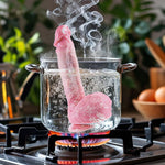 8 Inch Soft Silicone Realistic Anal Dildo With Big Balls, 7" Realistic Small Thick Penis Dildo With Suction Cup For G-Spot Stimulation, Lifelike Shower Prostate Dildos Sex Toy For Men Women Gay