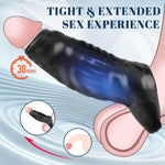 Sex Toy Cock Sleeve Penis Sleeve, Monster Penis Extender Girth Enhancer To Enlarge Prolong, Reusable Cock Sheath With Open-Design Textured Enlarger Enhanced Stimulation For Men Couples