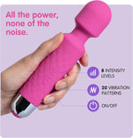 Vibrator Sex Toys - 20-Pattern Quiet Vibrating Dildo for Women