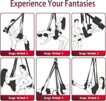 Adjustable Couples Suspension Swing with Padded Seat and Support Straps