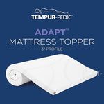 Adapt (Supreme) 3" Memory Foam Mattress Topper, Queen,White