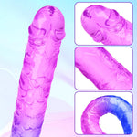 18.11" Double Ended Dildos Sex Toys Double Sided Dildos Penis Double Dong Realistic Dildo Anal Butt Plug Flexible Gradient Jelly Sex Toys Dildos For Men Women Couple (Xl)