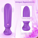 Adult Sex Toys Bullet Vibrator G Spot Clitoral Rose Sex Toy With 10 Powerful Vibration Modes Vibrating Fully Silicone Waterproof Portable Sex Toy For Women (Purple)