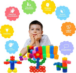 STEM Building Blocks Set for Kids Ages 3-5 with Creative Construction Play