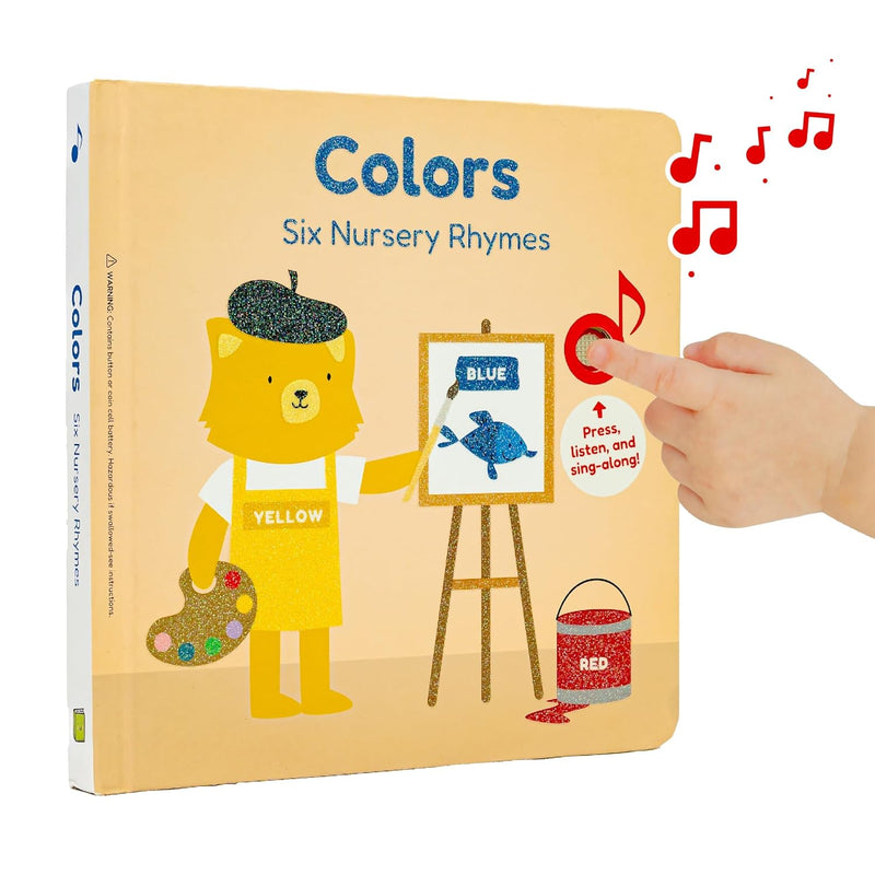 Cali's Books Colors Sound Book for Toddlers 1-3 | Musical Book Toddlers 1-3