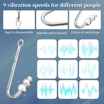 Adjustable Bondage Restraint Set – Neck-to-Wrist Cuffs with Vibrating Anal Hook