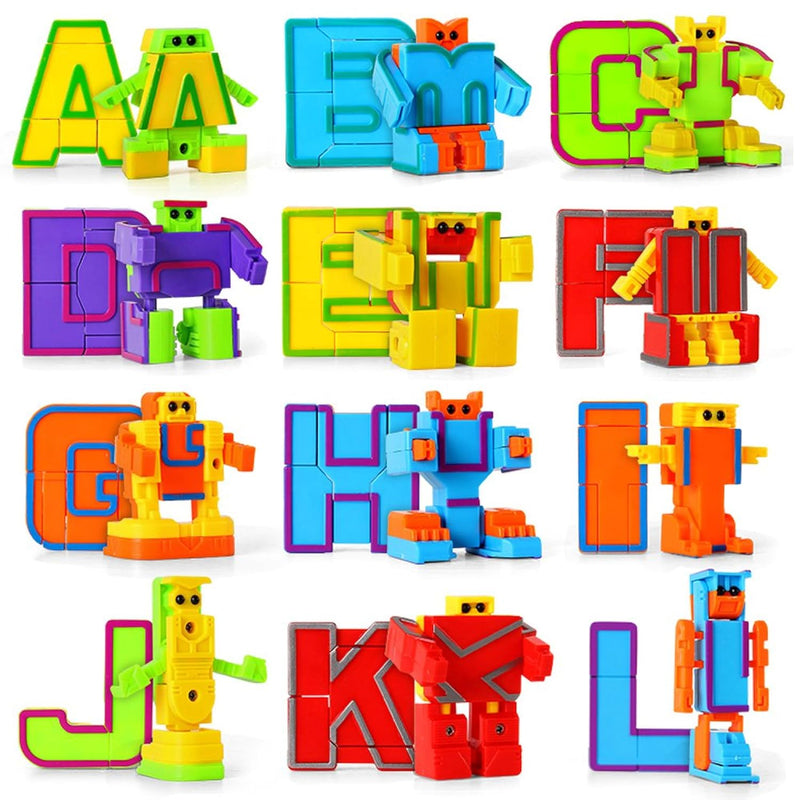 Alphabet Robots Toy For Kids Abc Learning Education Preschool Toys 26 Piece