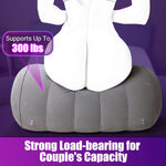 Heart-Shaped Inflatable Sex Pillow with Bondage Straps β Support Cushion for Couples