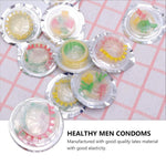 14Pcs Comfortable Men Condoms Colorful Flower Condoms Latex Male Flavored Healthy Useful Safe Supplies Party Favors Ultra Thin