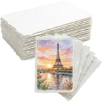 100 Sheets Deckled Edge Watercolor Paper 2 x 3.5 inch