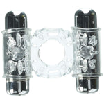 Novel Creations Sensuelle Double Action 2x7 Function Clear Penis Ring