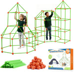 Fort Building Kit for Kids Ages 4-12 with 130 Pieces STEM Construction Toy