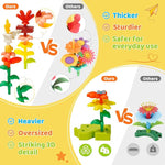 99-Piece Flower Garden Building Toy Set for Kids Ages 3+