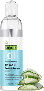 Water-Based Personal Lubricant, 8.3 Oz, with Aloe & Vitamin E, Hypoallergenic