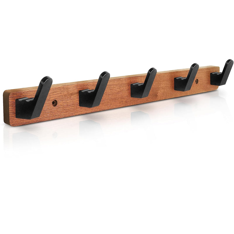 Coat Hooks Wall Mounted Coat Rack, 16.7'' Long, Entryway Hanging Coat Rack, Meta