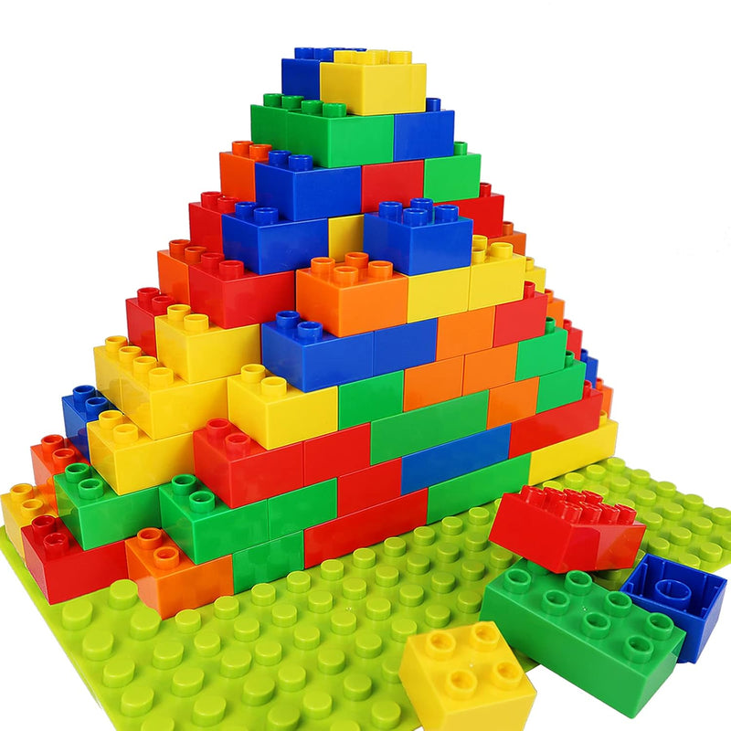 Building Blocks For Kids Toddlers Including A Baseplate, 101 Piece Large Cl