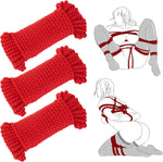 Shibari Bondage Rope Set – Soft Cotton BDSM Restraints Kit for Couples, 32ft, 3pcs