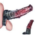 Penis Sleeve Cock Sleeve Extender Penis Pump Adult Toys Realistic Dildo Girth Sleeve To Enlarge Prolong Adult Sex Toys For Men Couples