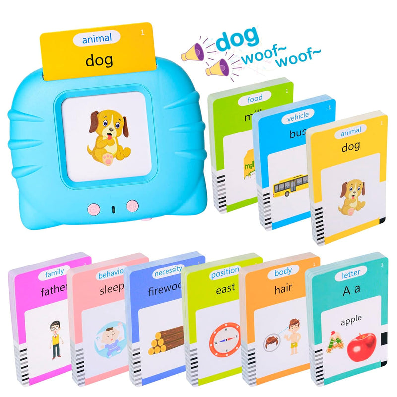 510 Talking Flash Cards For Kids 2 4 Pocket Speech Therapy Toys For Autism,