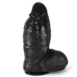 Large Thick Realistic Dildo, Giant Dildos G-Spot Anal & Vagina Stimulation For Women Men Players, Black Analdildo Massive Butt Plug Sex Toy For Advanced Player