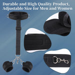 Adjustable Bondage Restraint Set – Neck-to-Wrist Cuffs with Vibrating Anal Hook