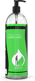 Long-Lasting Water-Based Lubricant, Easy to Clean, Odorless & Flavorless, 32 oz