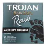 Bareskin Raw Thin Condoms 24 Count And Magnum Bareskin Large Size Condoms 10 Count
