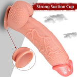 12 Inch Realistic Double Layer Dildo with Strong Suction Cup