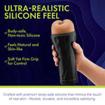 B1 Signature Male Stroker Pocket Pussy & Realistic Feel Anal Masturbator - Open-Ended Male Masturbators With Life-Like Inner Ridges & Texture - Sex Toys For Men (Tan)