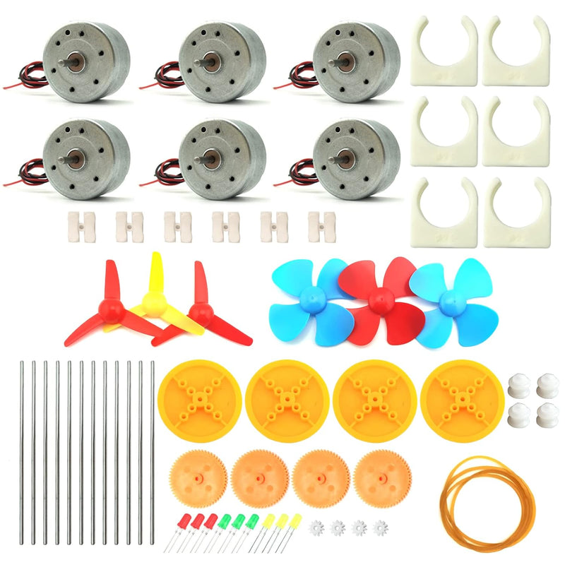 EUDAX 6 Set Mini Generator Motors 3V-12V DC Motor Electric Motor with Prope