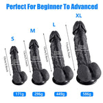 Silicone Realistic Dildo (L) + 3" Diameter Huge Thick Dildo