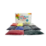 10 Color Craft Sand Kit for Kids, 3 lb Non-Toxic Sand for Art & Terrariums