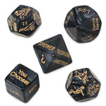 Sex Dice For Couples Sex Games Position Dice Set, Adult Couples Sex Toy Bedroom Kinky Sexy Thing Erotic Dice, Sex Fun Rolling Dices Set Gift For Valentine Birthday Kitchen (Black)