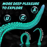 Alla 22 Inch Fantasy Dildo, Long Tentacle Monster Dildo, Realistic Touching With Strong Silicone Suction Cup Anal Plug, Prostate Massager, Adult Sex Toys Men Women And Couple - Green