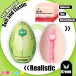 Male Masturbator Egg Pocket Pussy Sleeve With Vagina Textured Masturbation Cup Reusable Sex Toys For Men Green
