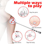 Metal Bdsm Cane, Whip Bdsm Paddles With Smiley Face Shape Sex Paddle Bdsm Sex Toys - S&M Paddles Sm Restraints For Sex Games Sex Toys - S&M Whips Spanking Paddle Whip Kinky Sex Toys For Women Men