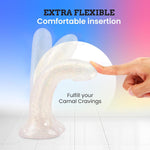 Dildolls - Flexible Dildo With Curved Style - Ultra Soft Silicone Dildo For Women Adult Sex - Smooth Penis Female Sex Toy - Women Sex Toys (Extravaganza)