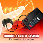 Electric Shock Chastity Sissy Toys Silicone Testicle Crusher Cbt Estim For Men Bdsm Cock And Ball Torture Penis Stretcher Stretche Adjustable Male Chastity Devices Cock Ring Bondage Gear Sex Kinky