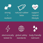 SlimFit Snug Condoms, Ultra-Thin & Vegan, 49mm Secure Fit, Non-Toxic, 12-Count