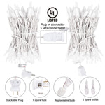 Clear Christmas Lights Set 100 Count 25 Feet Incandescent Bulb Mini String Lights For Indoor Christmas Tree Garland Birthday Wedding Party Festival Decoration, White Wire