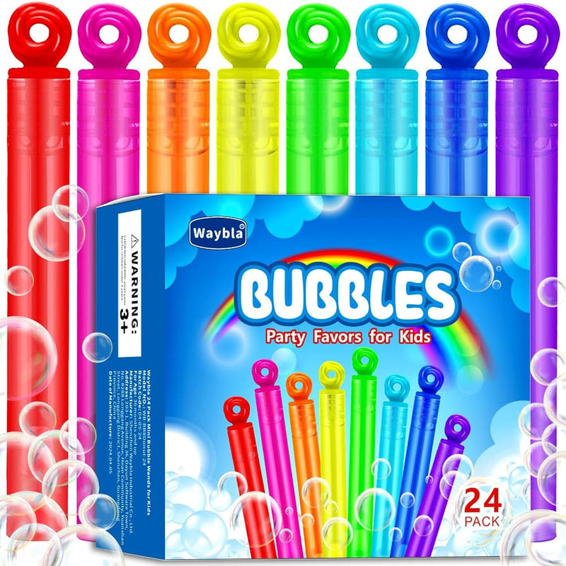 24 Pack Bubble Party Favors For Kids, Goodie Gift Bag Stuffer Fillers For K
