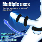 Inflatable Testicle Toys Silicone Cock And Ball Torture Adjustable Cock And Ball Ring Inflatable Testicle Penis Gag Detachable Cock Ring Penis Rings Bdsm Toys Adult Sex Toy For Men Gay Beginners