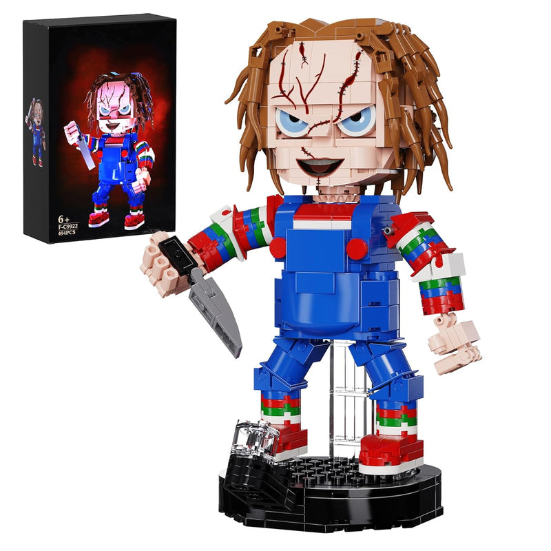 Building Block Set, Chucky Character Building Toys, Birthday Party Decorati