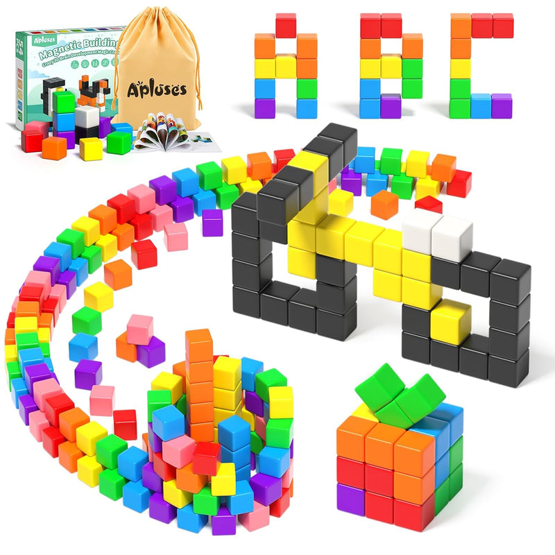 54 Pcs Magnetic Blocks, Magnetic Building Blocks For Toddlers 3+, Montessor