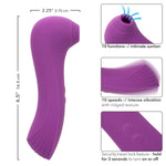 Couture Collection Dual Pleasure Wand 100 Combinations Of Suction And Vibration Purple - Se-4575-02-3