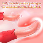 Rose Sex Toy for Women, 2-in-1 Clitoral Vibrator with 10 Modes