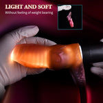 Penis Sleeve For Small Size Animal Cock Sleeve Girth Extension Sex Toys For Men, Pink Silicone Penis Ring Delay Ejaculation Enhance Erection Penis Enlargement Sheath For Male Couples(Small)
