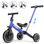 Kids Tricycle With Push Handle, Kids Push Trike For Boys Girls Toddler Bike, First Birthday Gift