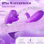 G-Spot Thrusting Vibrator with 7 Kissing, 7 Vibration & 10 Flapping Modes